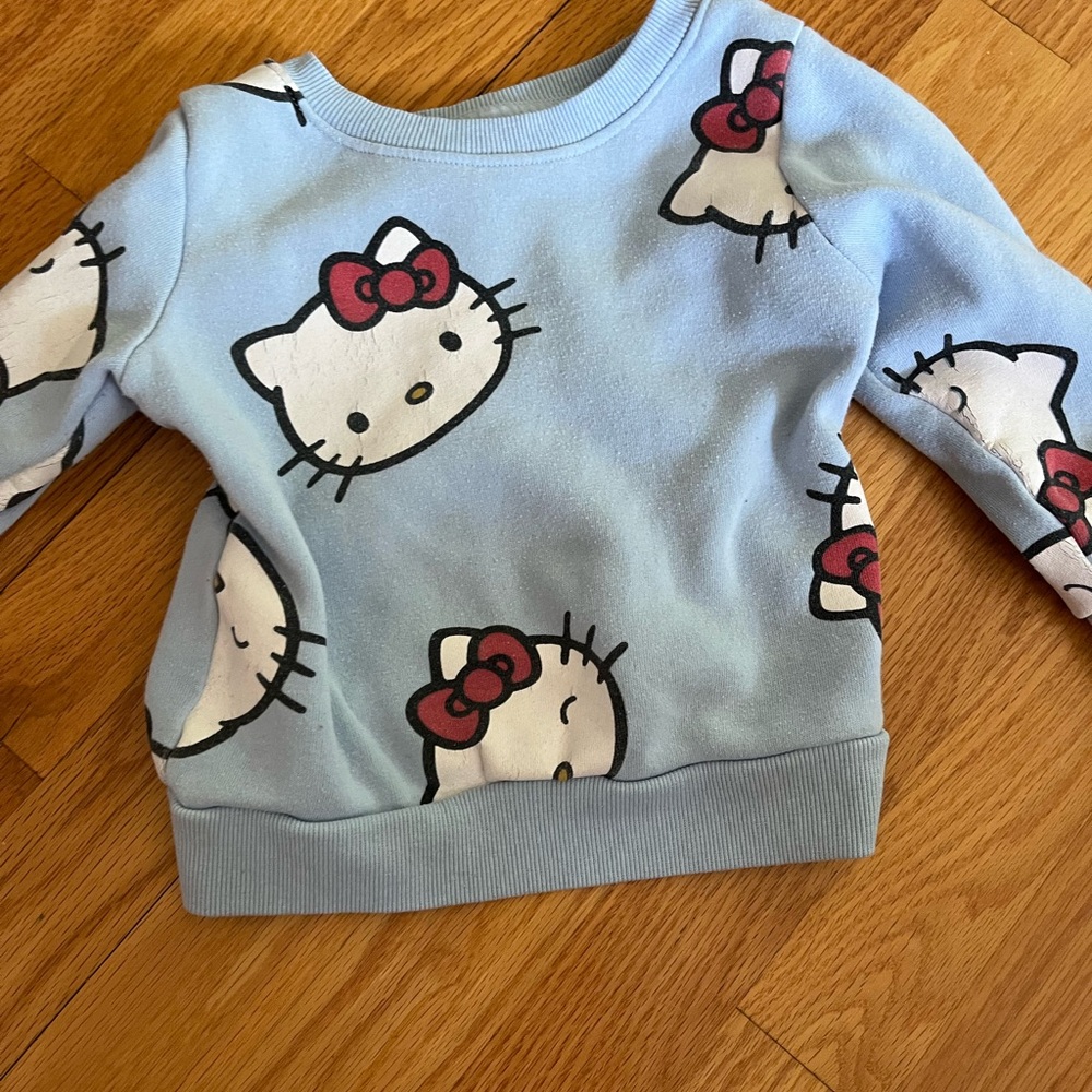 Sanrio Hello Kitty Light Blue Sweatshirt
